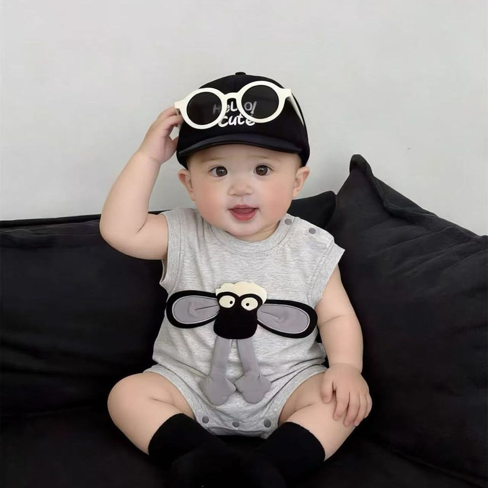 Summer lightweight baby romper, infant bodysuit, cartoon crawling suit, summer outfit, going-out clothes