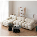Mario cashmere sofa small apartment living room casual furniture combination square module casual fabric sofa