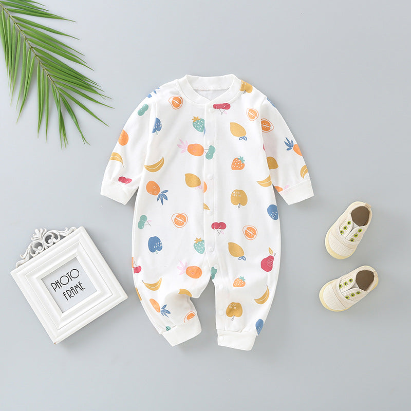 Baby clothes spring/autumn long-sleeve romper newborn 0-3 years old boy/girl pure cotton onesie crawling suit