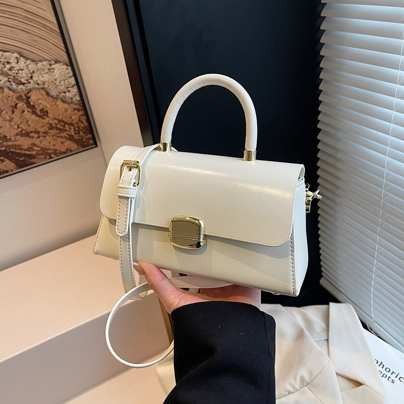 Retro pu handbag small bag women's high-end sense niche medieval underarm bag versatile single shoulder messenger bag women's bag