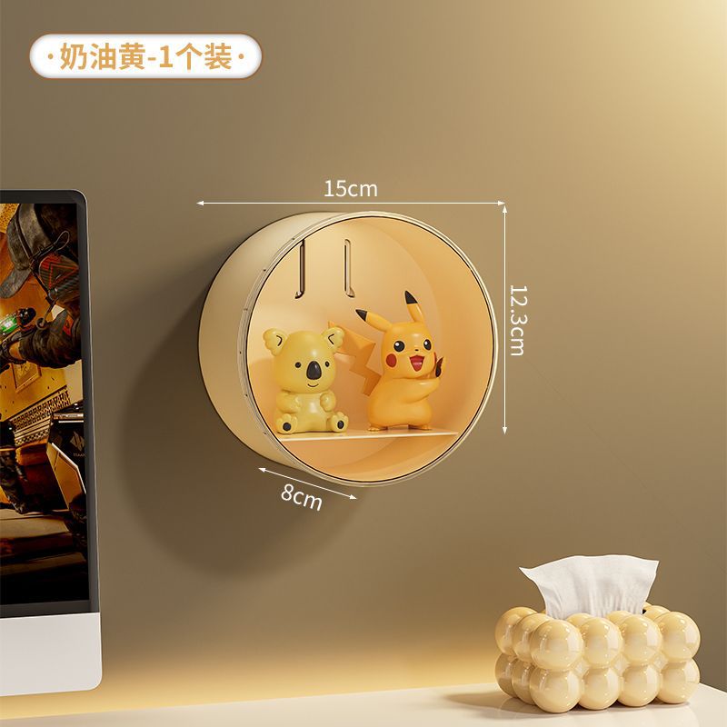 Blind box storage display stand Wall-mounted POP MART display box display Wall-mounted shelf Transparent figure cabinet