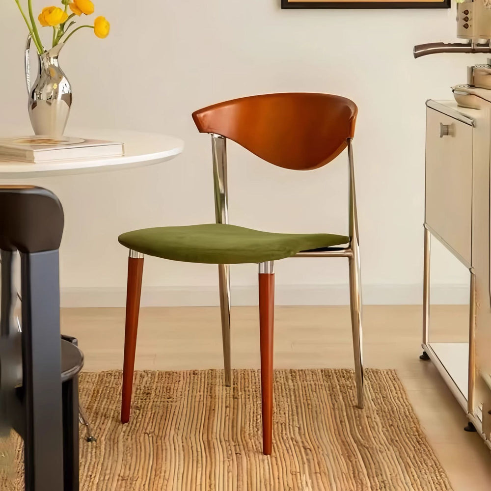 Used solid wood dining chair classy design living room dining table backrest for home foot pad retro popular big c chair dining chair