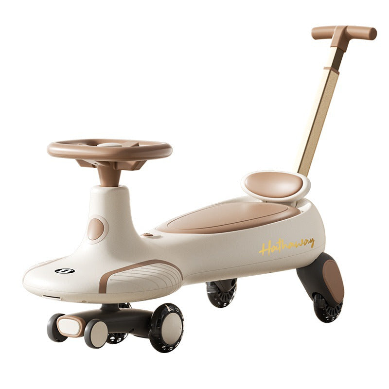 New children's twisting car Universal wheel Anti-rollover silent flash wheel Adults aged 1-8 can sit on the sliding twisting car