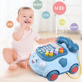 Infant & toddler light & sound telephone toy - educational & early learning pull-along toy for boys & girls