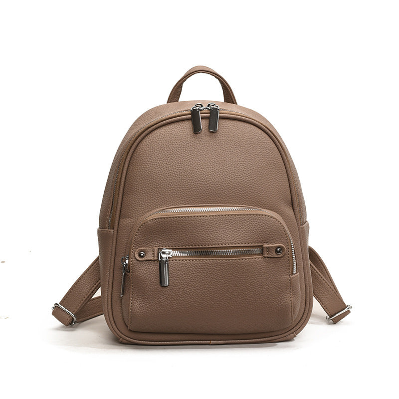 Small backpack women 2025 new women's versatile backpack fashion backpack light luxury mommy travel backpack