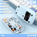 M233 transparent magnetic wireless bluetooth tri-mode mouse - rechargeable silent mouse for desktops and laptops (universal compatibility)