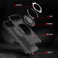 Lingsheng rotating integrated magnetic holder is suitable for iphone17pro mobile phone case armor anti-fall apple 11 cross-border