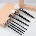 (clearance) obsidian 7-piece makeup brush set + opp bag packaging