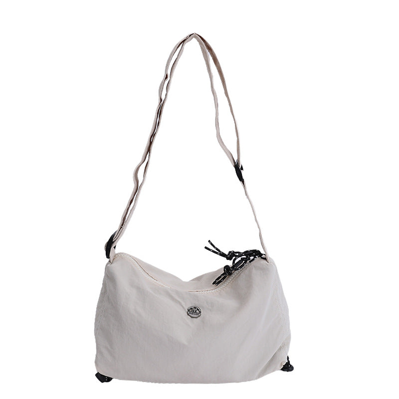 Women's casual crossbody bag - 2026 spring/summer new arrival - wide strap versatile canvas bag - large capacity commuter shoulder bag