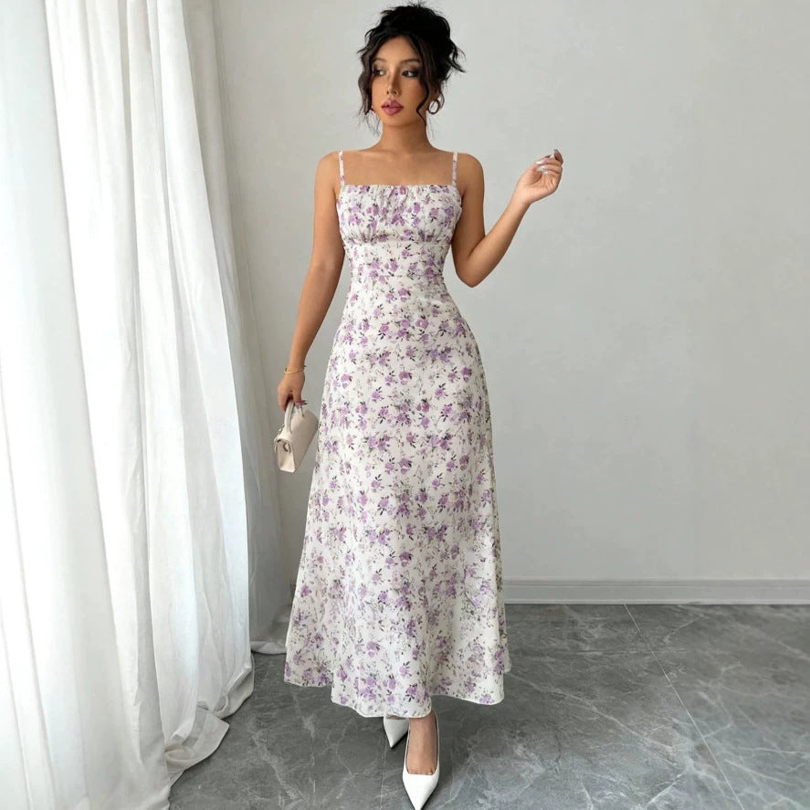 european and american summer new arrivals: french chic elegant camisole dress