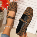 spring/autumn new arrival: leopard print flat shoes for cross-border e-commerce. plus sizes available. 0.5cm difference tolerable. wholesale options available. dropshipping to  and