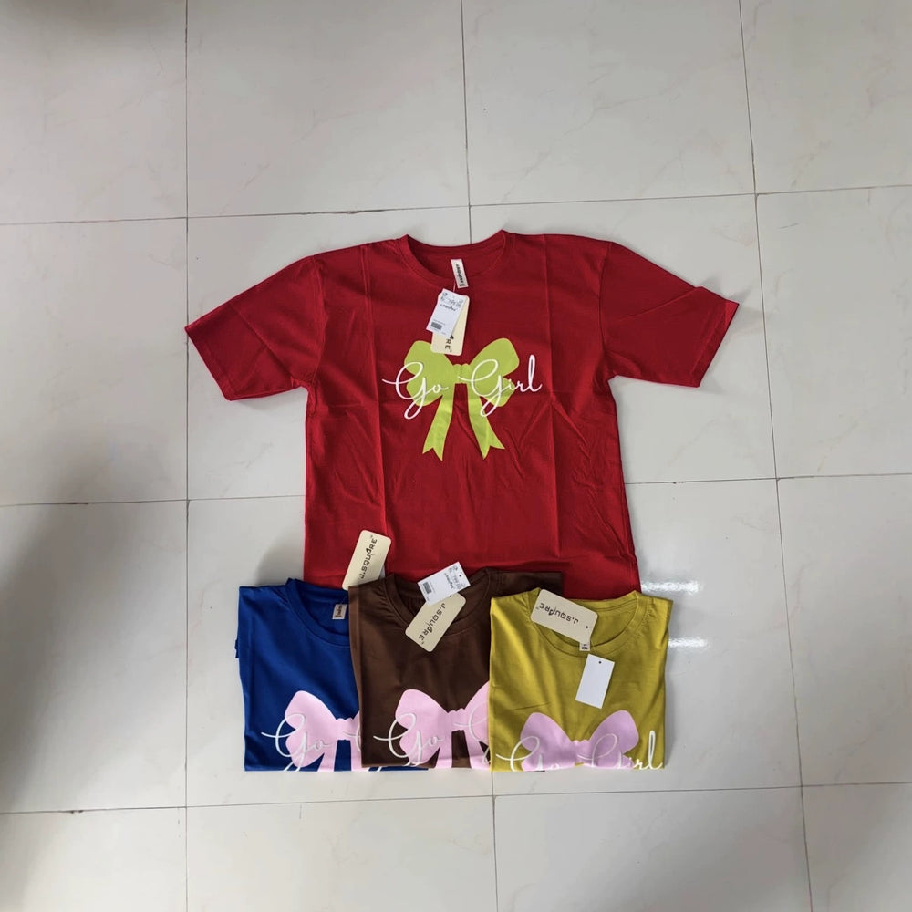 Ladiest-shirt shorts wholesale women's t-shirt short-sleeved topssummerbest sellingin stock wholesale