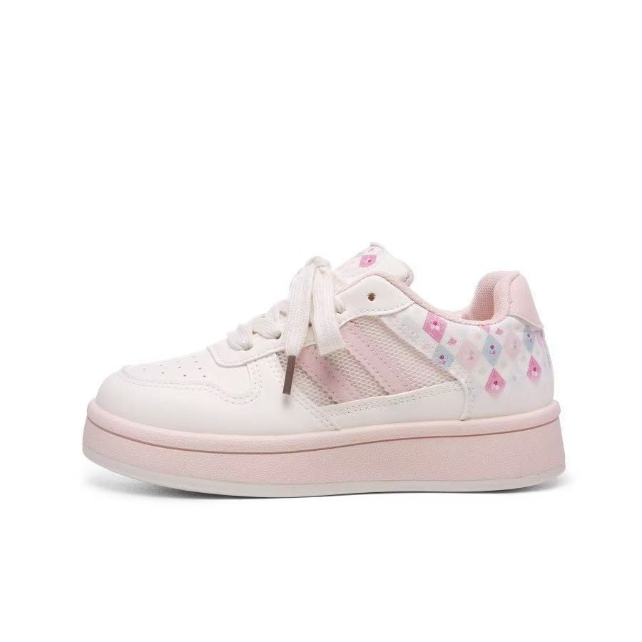 Girls' sneakers:  spring/summer new collection - soft-soled athletic shoes for kids, lightweight running shoes for mid-to-large children, trendy casual shoes