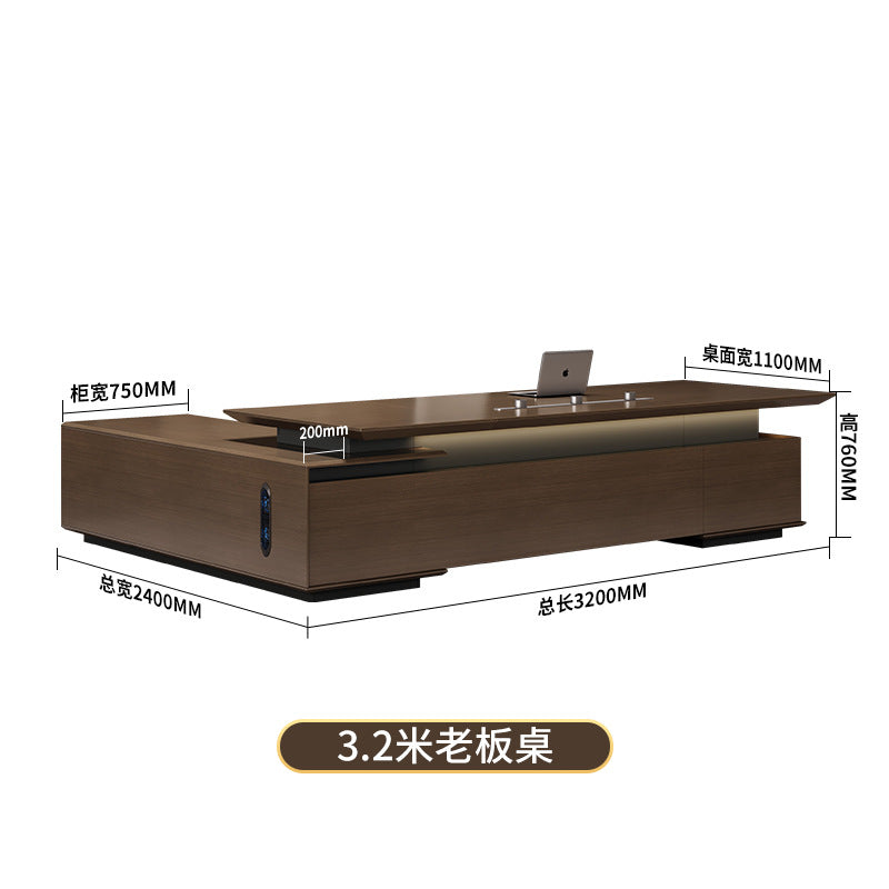 High-end executive desk, office desk, boss desk, minimalist modern light luxury ceo desk, office desk and chair set