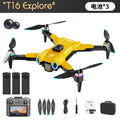 T16 yellow [large screen remote + brushless motor] three batteries