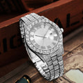 2025 hot-selling export watch: european and american men's personalized hip-hop feng shui ghost roman numeral diamond-inlaid quartz watch for men