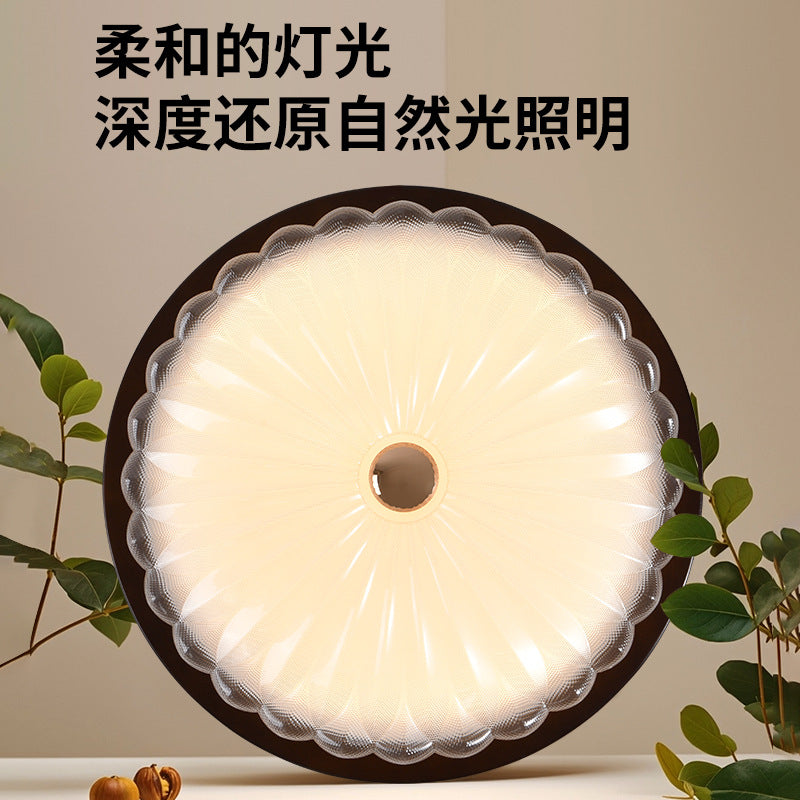 Huiyuan antique bedroom ceiling light 2025 new light luxury advanced sense eye protection LED creative lighting package E