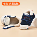 Baby cotton shoes for boys, ages 0-1 to 1-3 years, kids' winter fleece-lined thickened infant shoes, soft sole prewalker shoes for baby girls