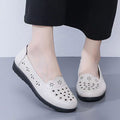 Soft leather soft bottom ladieswear shoes flatsabrasion resistantwaterproofbows work shoes wechat group purchase live broadcast one piece dropshipping