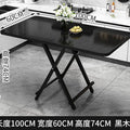 Foldable table dining table for home rectangular outdoor convenient stall table dining table suit combined with small square table