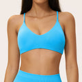 Seamless cross-border backless bra, spaghetti strap y-back breathable yoga bra, women's quick-dry sports bra 5112