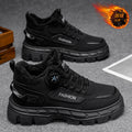 Boots men's winterfleece-linedheattechthickenedrotate button waterproofnon-slipthick soleheight sport snow cotton shoes