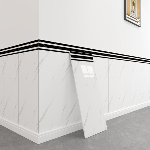 Wall skirt wall panel hotel sticker aluminum plastic panel wall panel commercial wallpaper self-adhesive waterproof moisture-proof tile wall sticker
