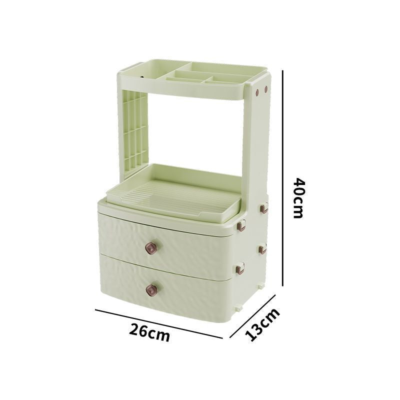 Household cosmetics storage box, dresser, premium desktop skin care products, storage lipstick, multi-function and large capacity