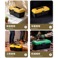 Large, industrial-grade, portable, multi-purpose toolbox for home, car, and workshop - ideal for diy, repair, and electrical work