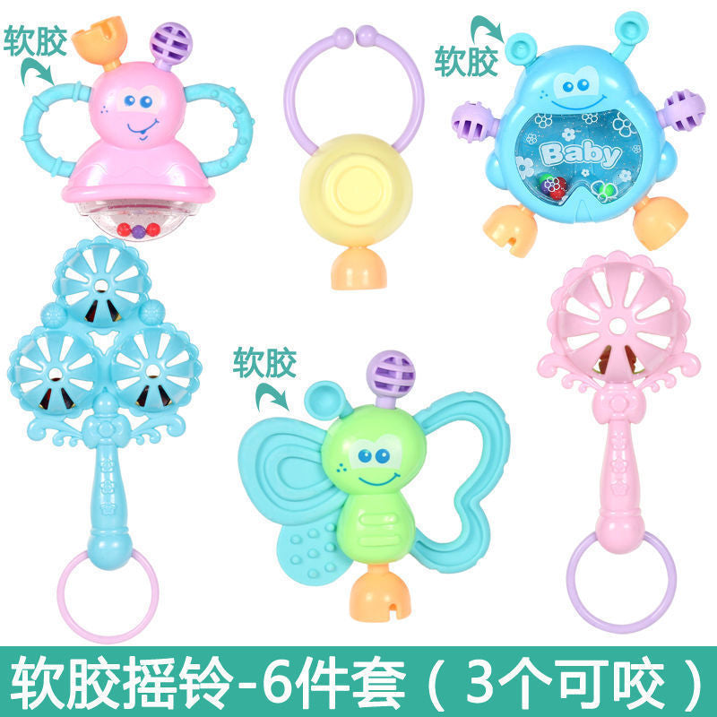 Cross-border export of 0-1 year old baby toys, toothpaste, rattle, grasp, gnaw, puzzle, early education, newborn babies