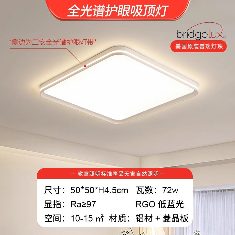 Full spectrum eye protection bedroom light modern simple ceiling light led Internet celebrity 2025 new master bedroom lighting