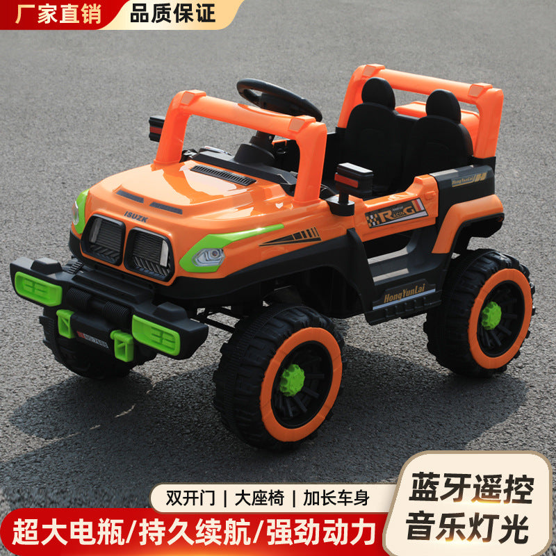Popular children's electric toy car can seat charging four-wheel remote control car can carry baby electric four-wheel drive