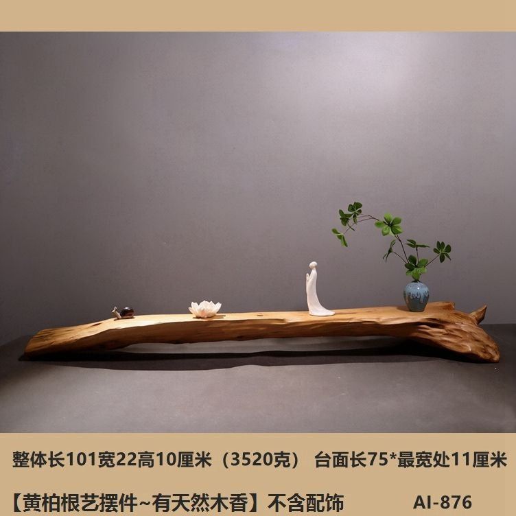 Weathered dead wood ornaments 2 thuja root carving bonsai bottom base tea ceremony tea room tea table dry tea table