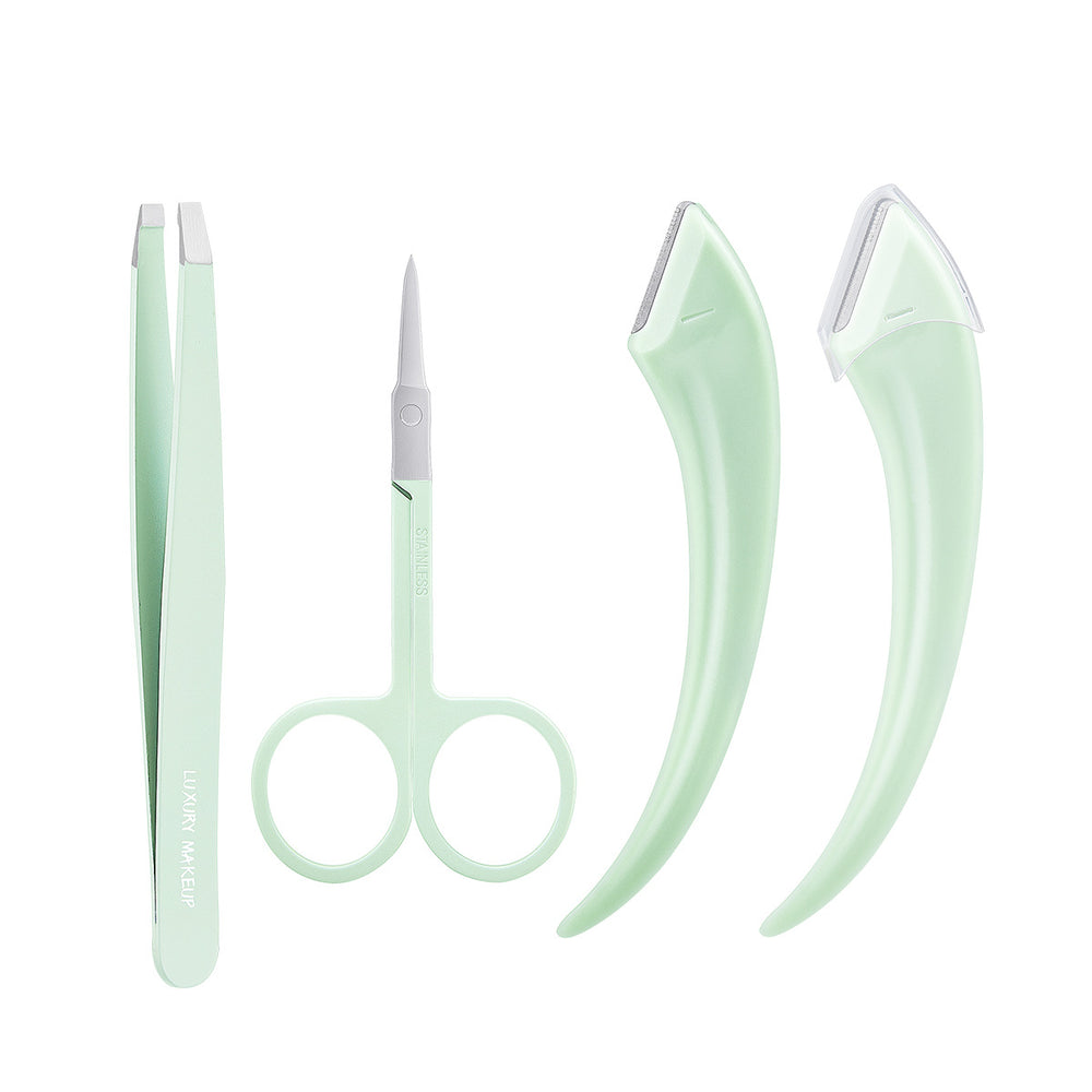 Keqi eyebrow trimming scissors suitsecurity macro oblique eyebrow trimming blade eyebrow scraper beauty tool manufacturer wholesale