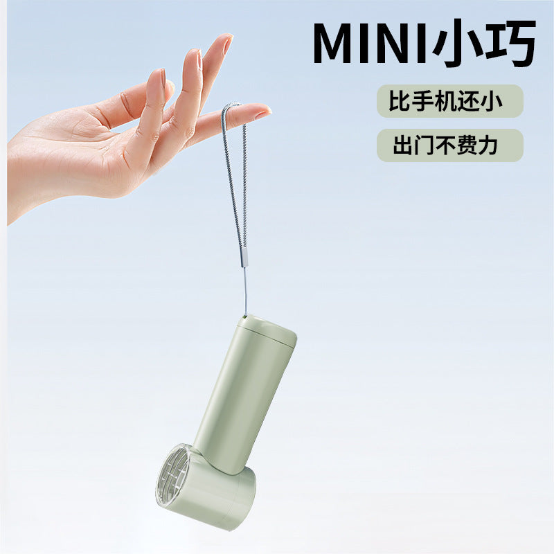 2026 new cross-border pocket fan: usb rechargeable, digital display, high airflow, small outdoor portable mini fan