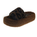 Thick sole fur slippers for women outwear2024 autumn winternew arrival lamb furry popular home one-line cotton slippers