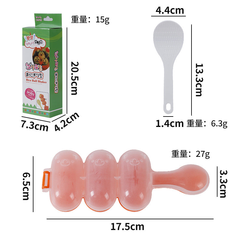 Rice ball shaking handy gadgetkids shake to make rice ball shape mold shake to feed the baby handy gadget