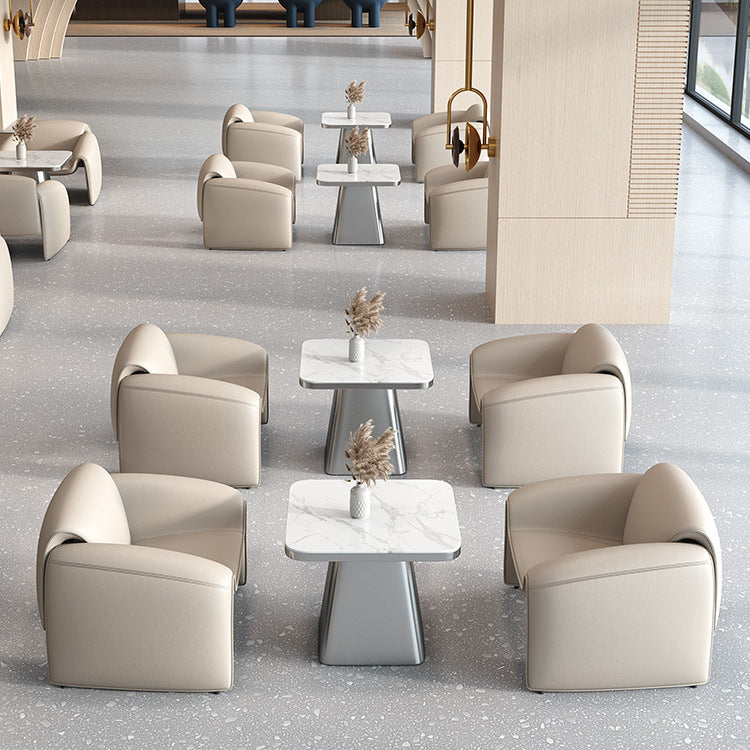 Commercial negotiation table sofa beauty salon rest area office reception single sofa table and chair combination