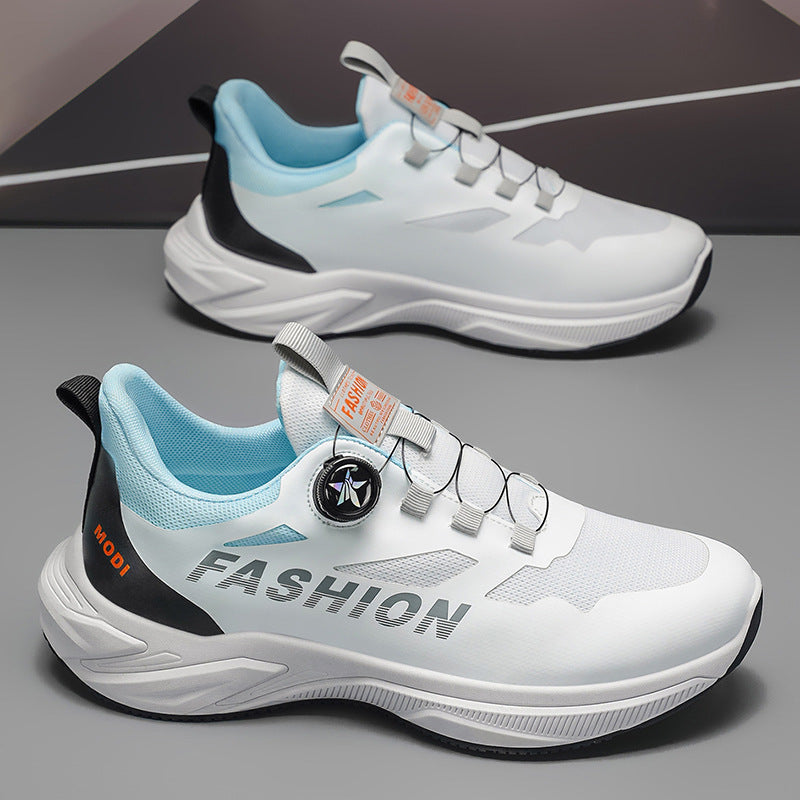 Men's athletic shoes - 2026 new summer collection: youth-friendly, rotating buckle, soft sole, shock-absorbing, ultra-lightweight casual running shoes for students