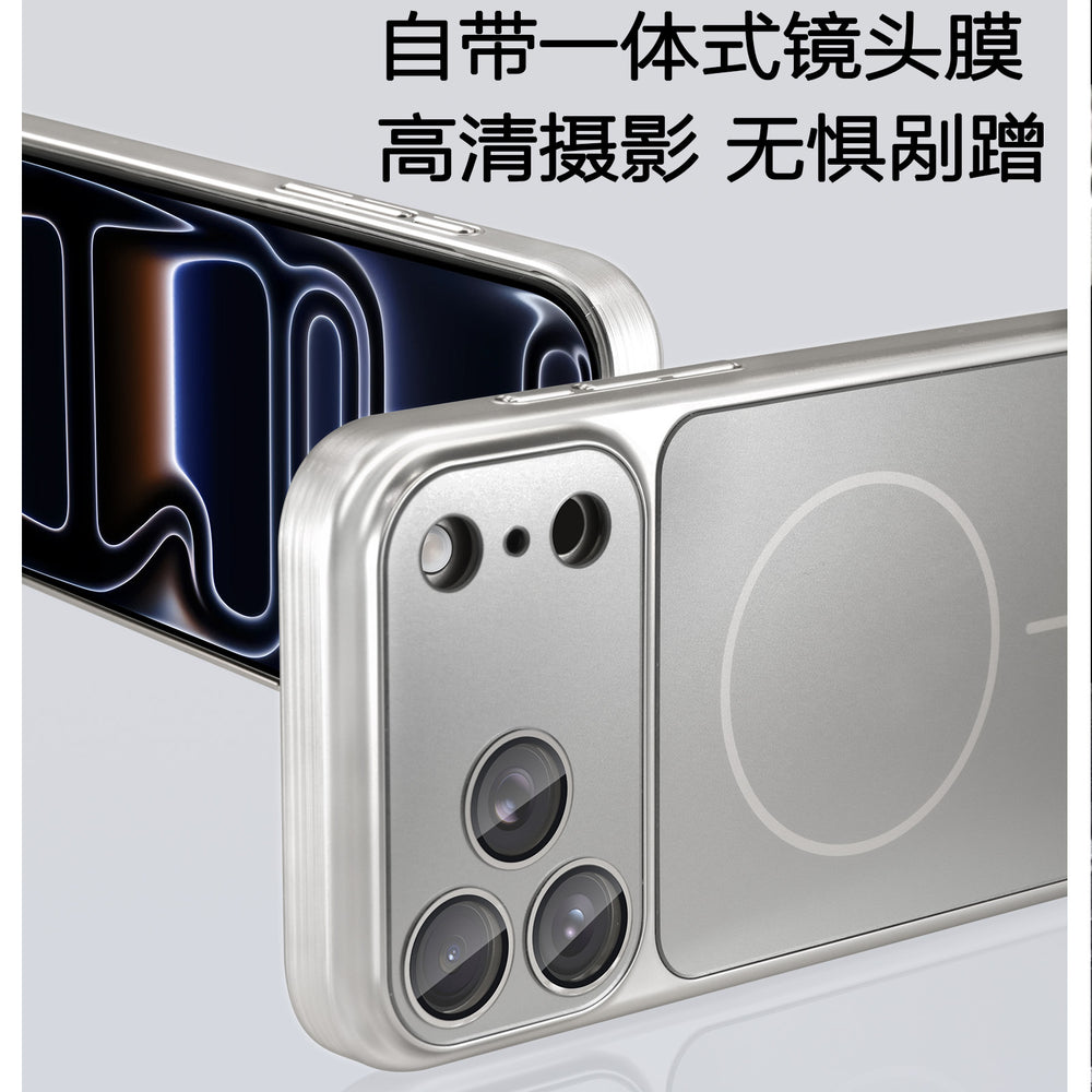 Instantly transform to 17: corning ag titanium magnetic case for apple 17 pro - iphone 16 matte premium feel cover