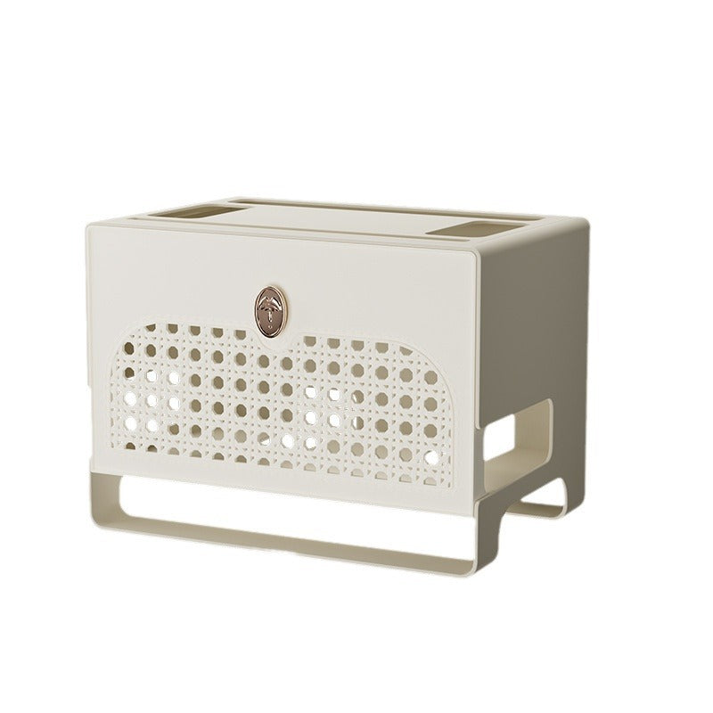 wifi router storage box home TV set-top box shelf socket wireless light cat wire sorting and placement
