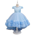Girl dress princess dress mesh tutu skirt trailing skirt flower girl piano performance dressgirl dressin stock