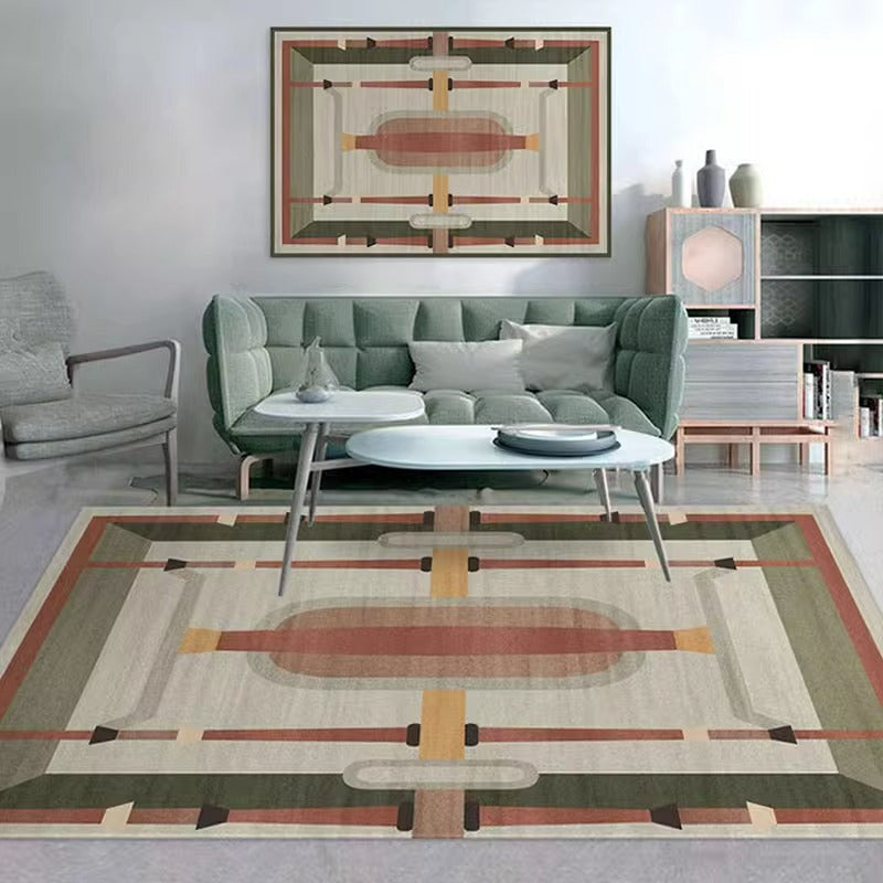 Carpet living room scandinavianins style simple modern bedroom room sofa coffee table floor mat large area full floor for home