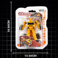 Alloy transforming construction vehicle (loader) - humanoid packaging