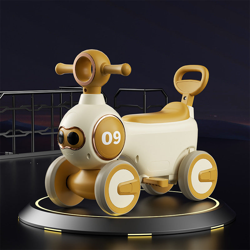 New children's scooter, music and light baby can take  1-4 years old four-wheeled boys and girls scooter