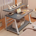 Computer desk table movable for home simple desk office desk bedroom bedside casual double layer e-sports desk study table