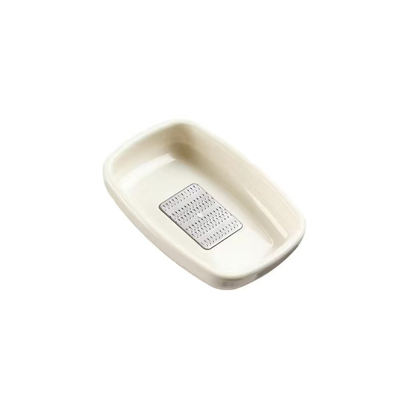 new wasabi mustard ginger garlic grinder - manual garlic press and grinding tool for kitchen, kids, and baby food