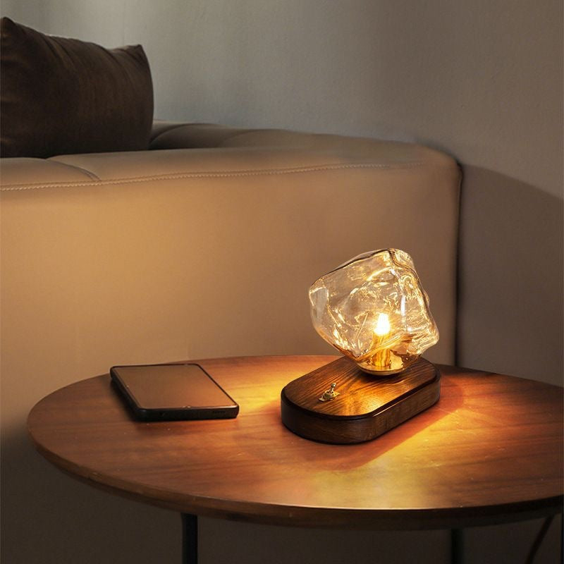 Designer ice cube wall lamp desk lamp bedroom bedside lamp night lamp living room background wall lighting minimalist ambient lamp