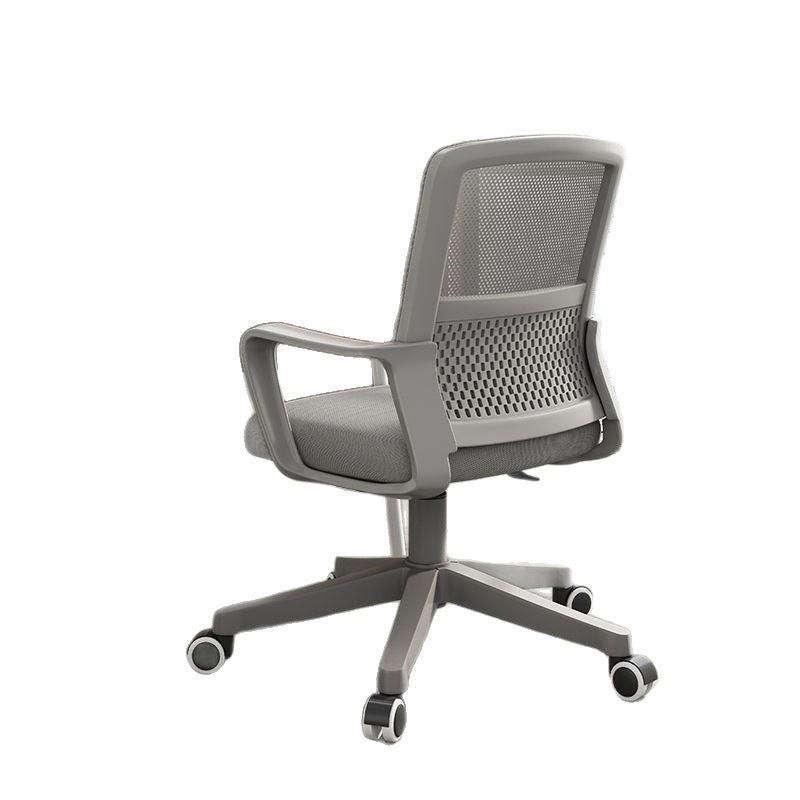 Computer chair, comfortable and long-sitting office chair, adjustable swivel chair, for home student dormitory conference staff bow-shaped back chair