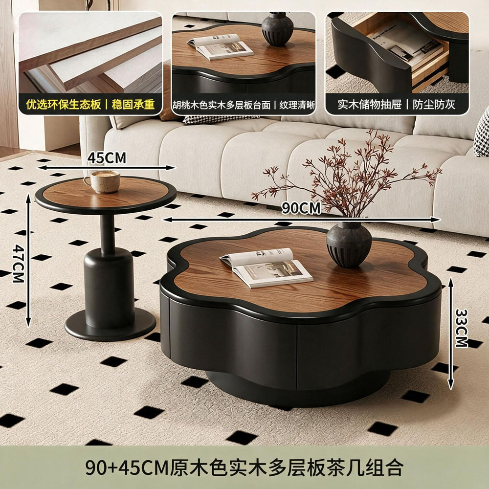 New arrival flower popular coffee table classy living room for homecasual cream small apartment accessible luxury creative special-shaped combination